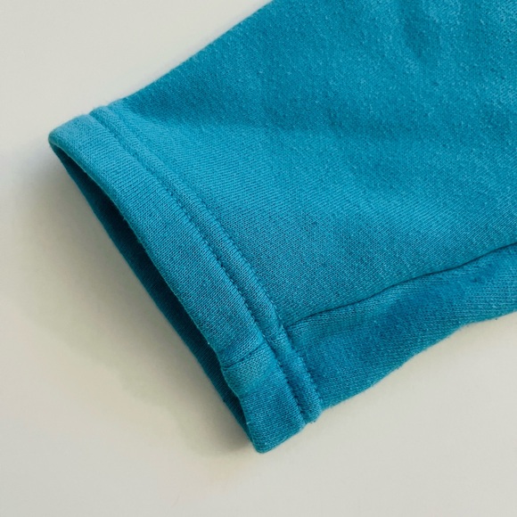 Quacker Factory Vintage Beach Chair Two Sided Sweatshirt Light Blue Size Small - Picture 7 of 12